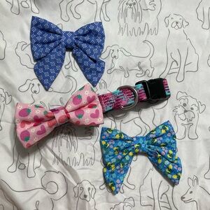 The Foggy Dog Bow & Collar Bundle